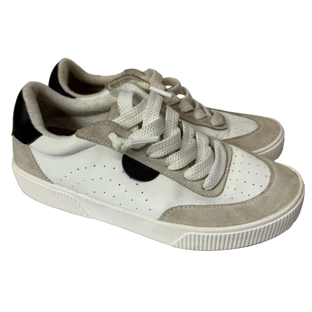 Reef Lay Day Dawn Shoes White Leather Low Top Comfort Sneakers Women's Size 7